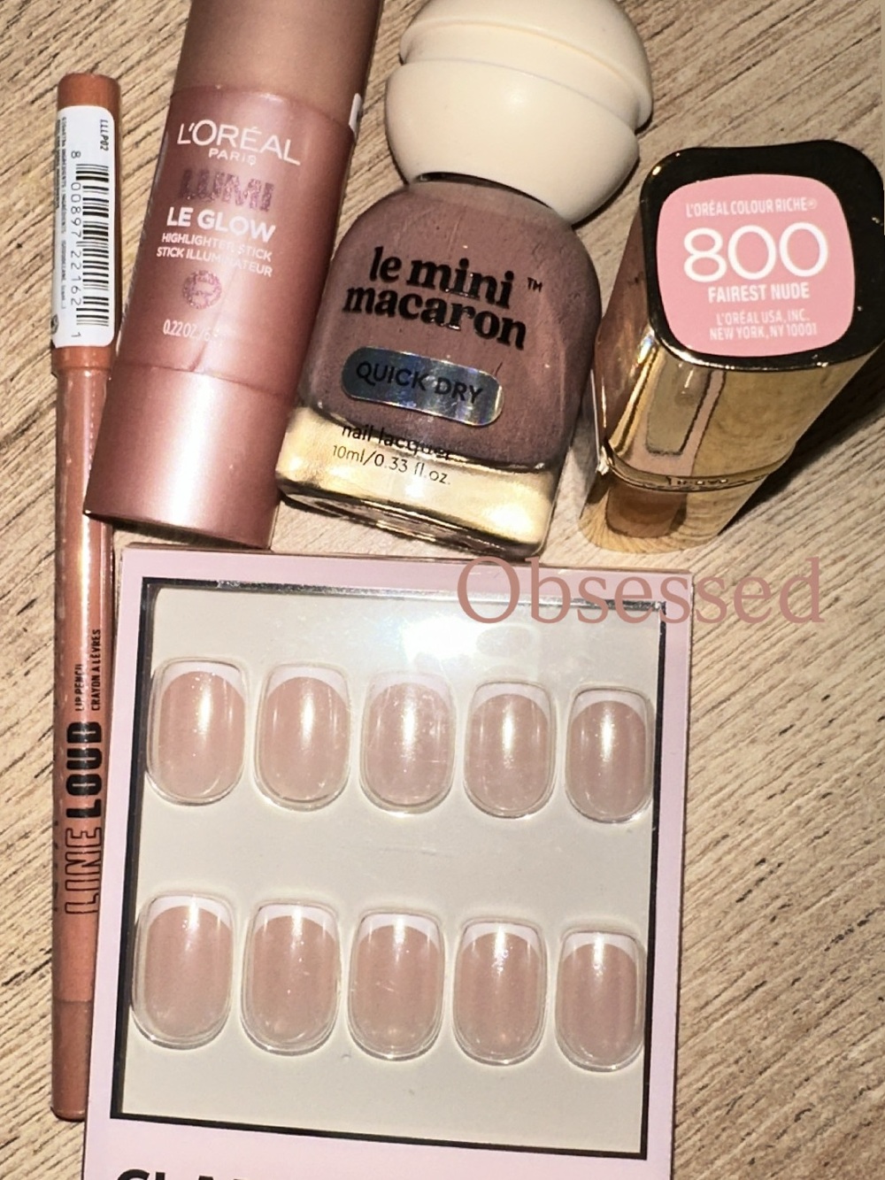 French Pink Nude Press-On Nails — Classic Pink Nude Set